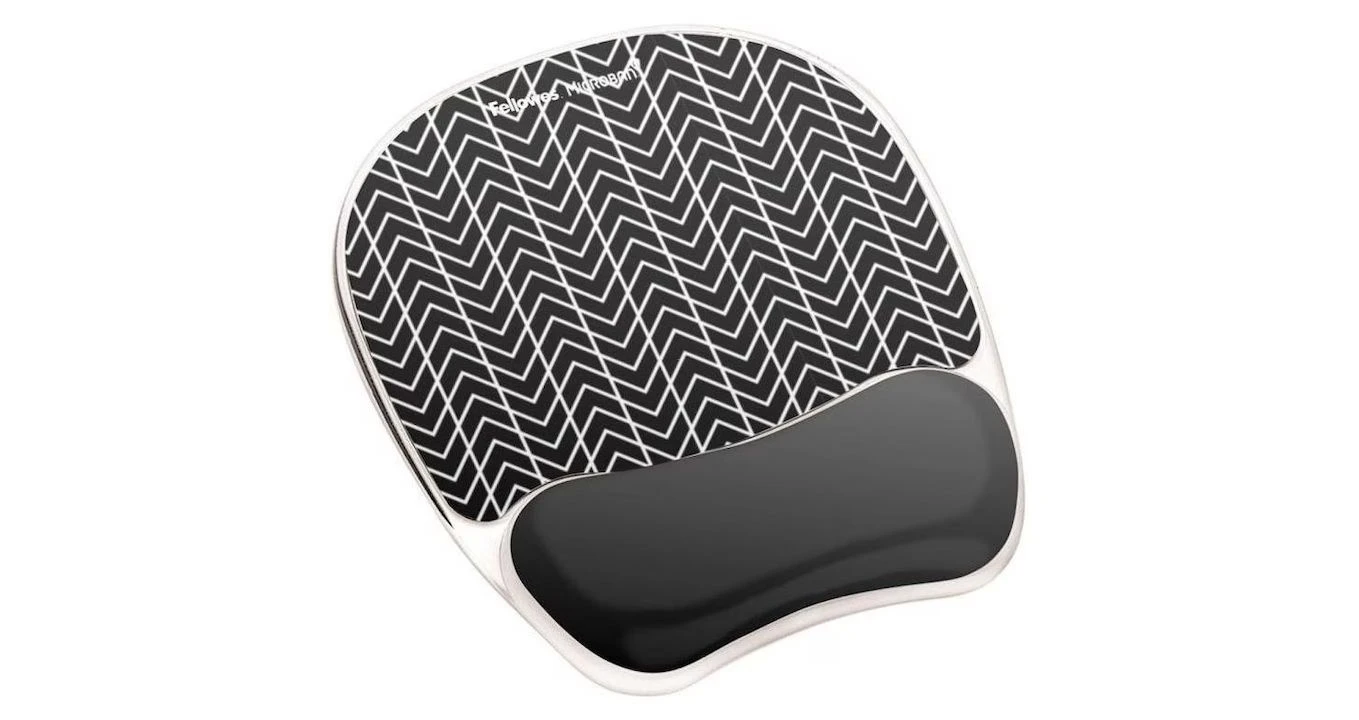 FELLOWES Chevron Tapis de souris avec repose-poignets