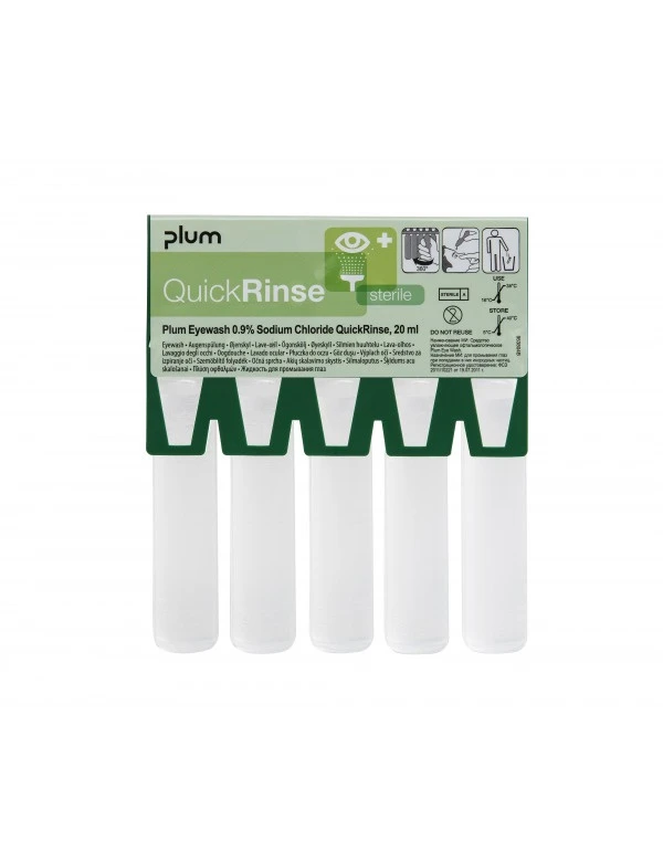 Plum QuickRinse ampoules oculaire stérile