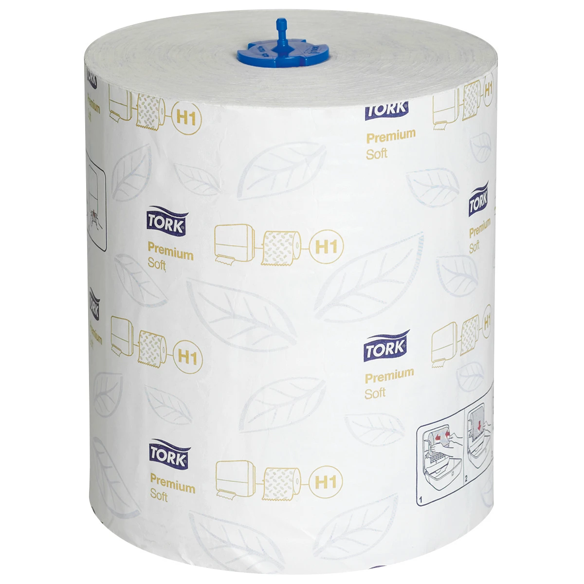 TORK Rouleaux d'essuie-mains en papier Premium Matic Soft 2 couches, 6 rouleaux