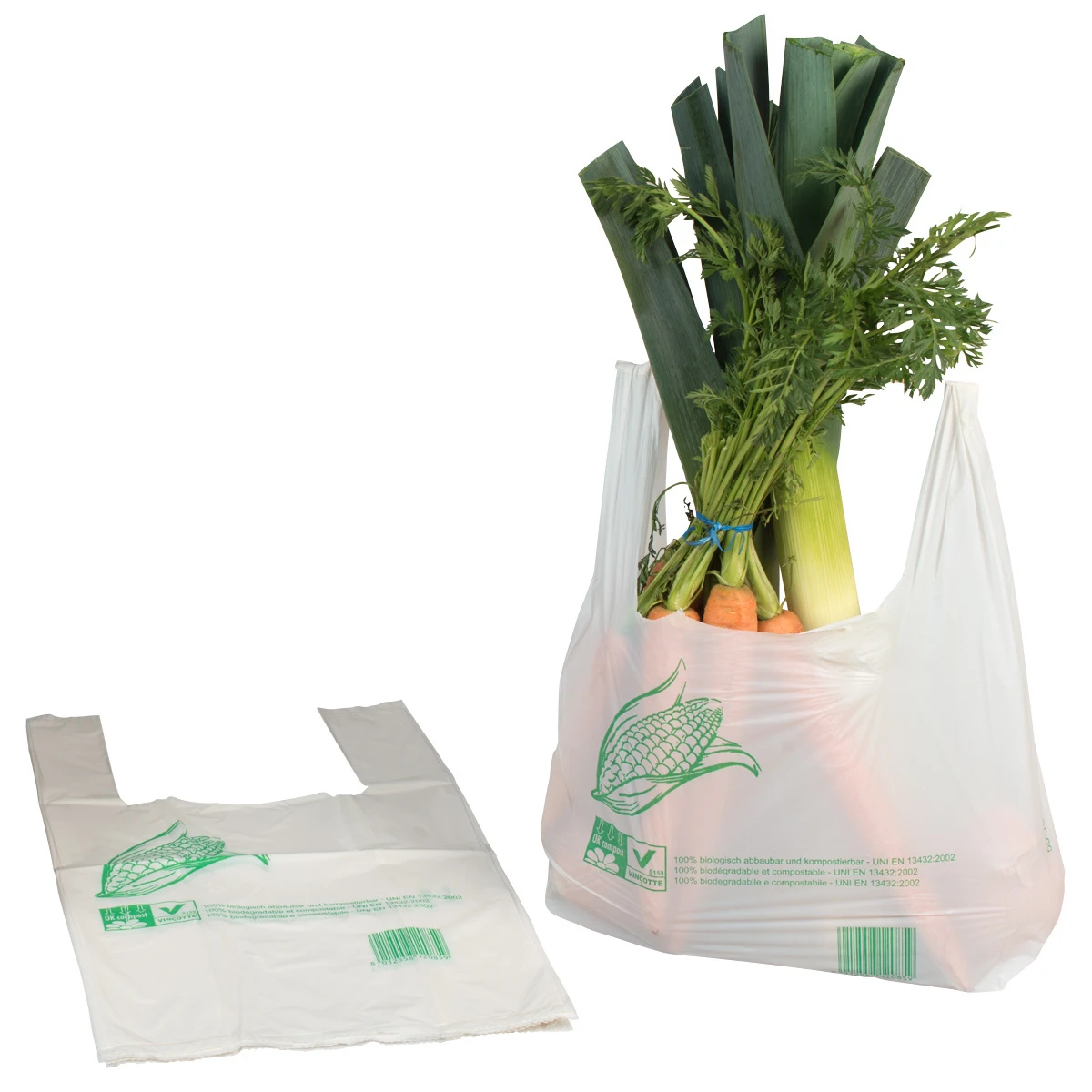 Bioshoppers compostable, 500 pièces