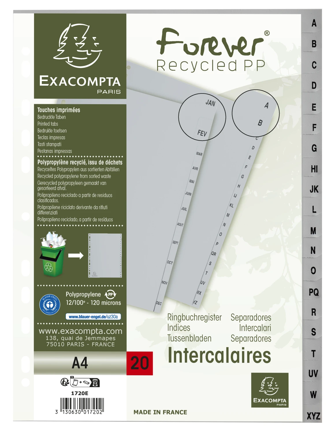 EXACOMPTA Répertoire A - Z