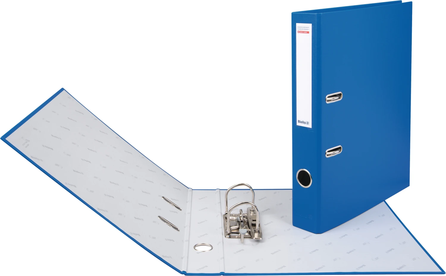 Classeur fédéral Biella, largeur de dos 4 cm, bleu foncé