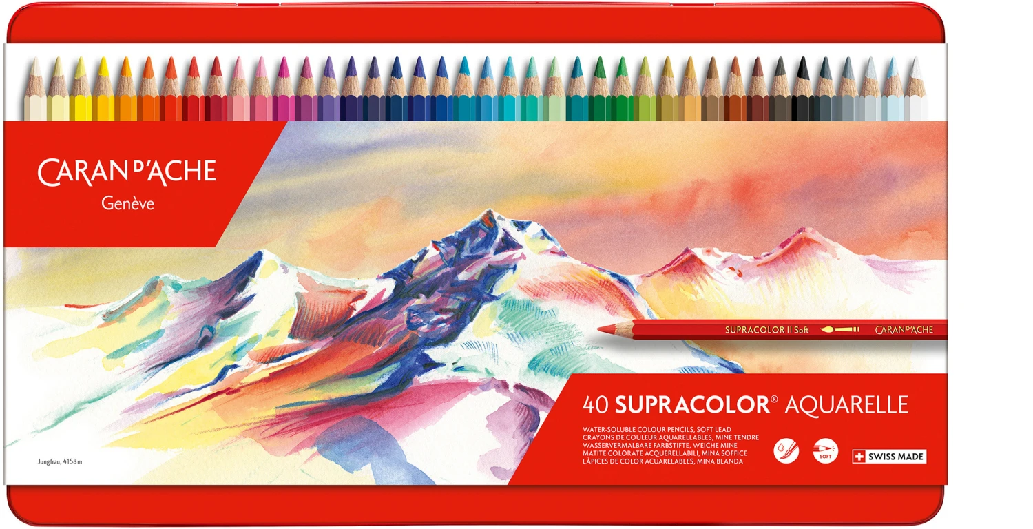 CARAN D'ACHE Farbstifte Supracolor 40er Set