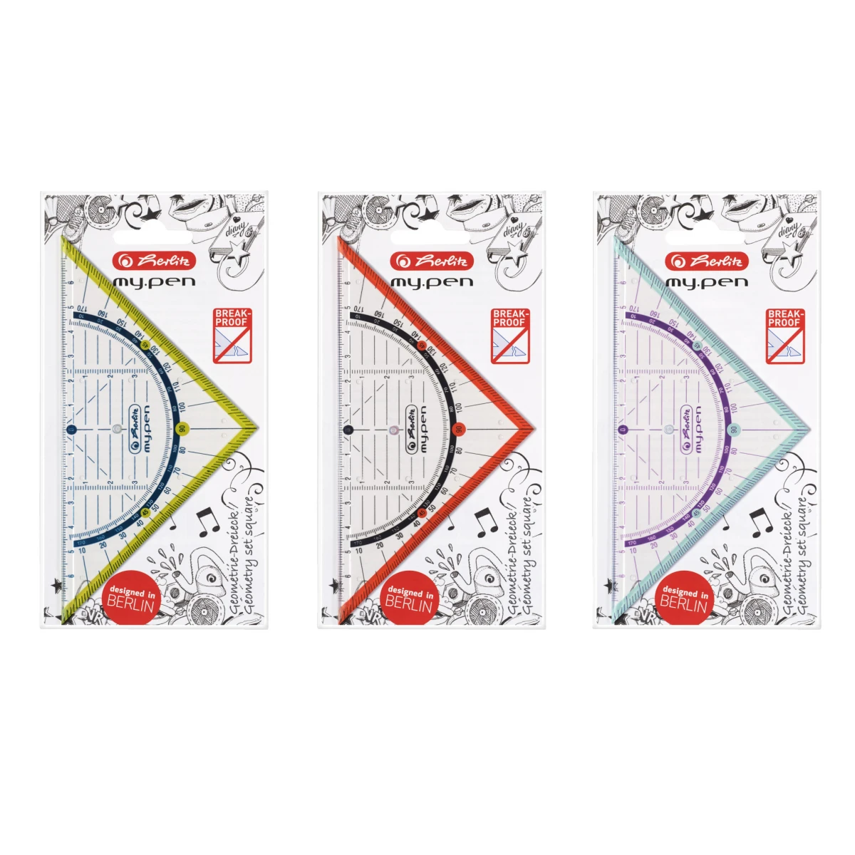 HERLITZ Equerre my.pen 14cm