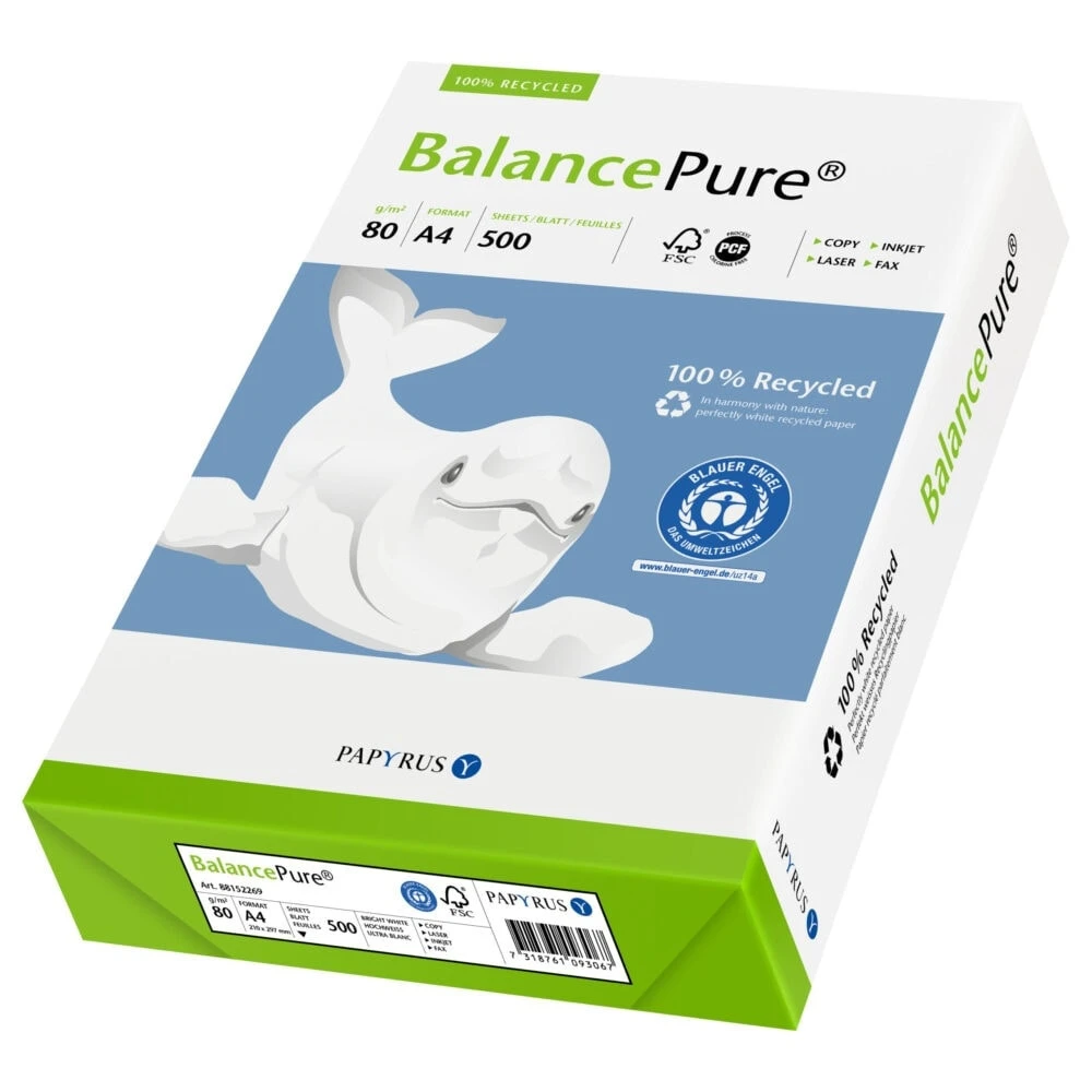 BalancePure ® Kopierpapier A4, 80 g/m², 500 Blatt