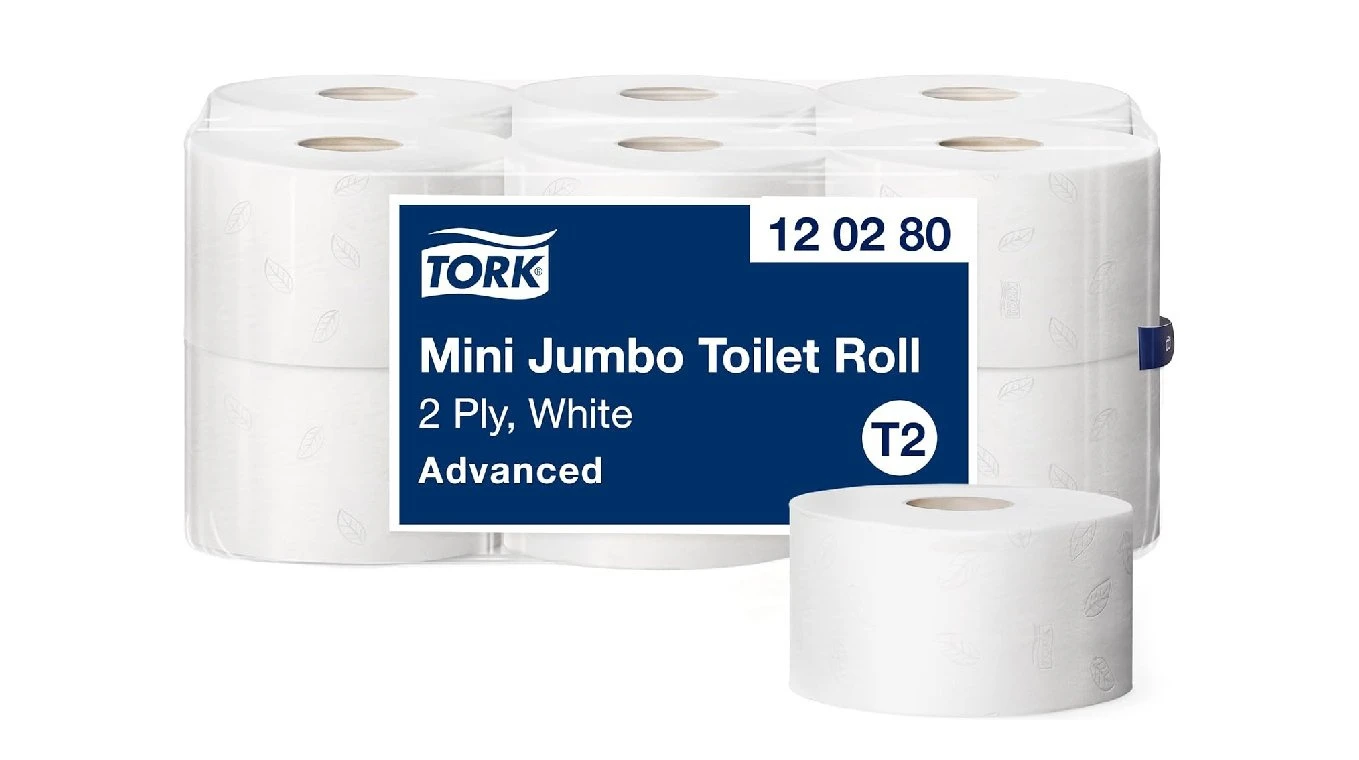TORK Papier toilette Advanced Jumbo Mini 2 couches, 12 rouleaux