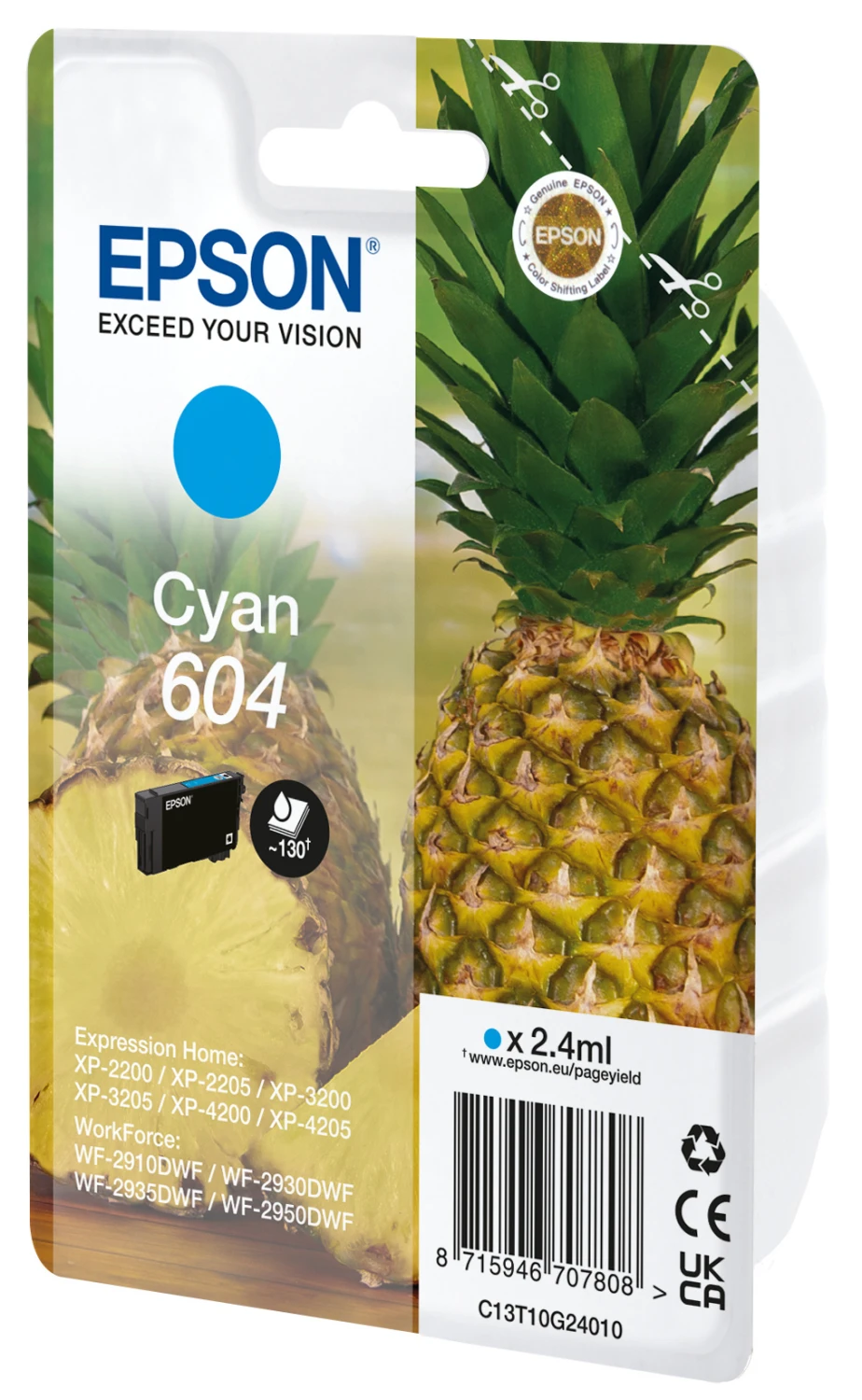 EPSON Tintenpatrone 604 cyan