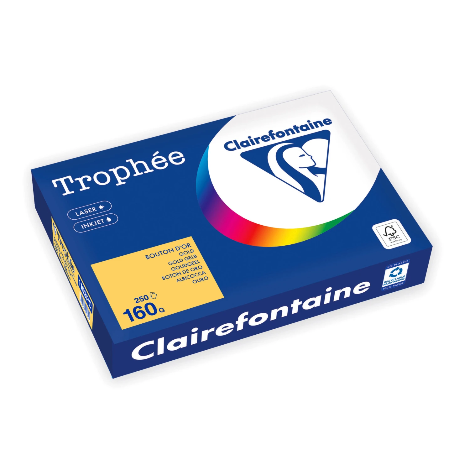 CLAIREFONTAINE Kopierpapier Trophée Intensiv A4, 160 g/m², 250 Blatt