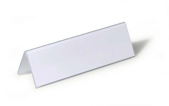 DURABLE Porte-nom chevalet en PVC 61 x 210 mm