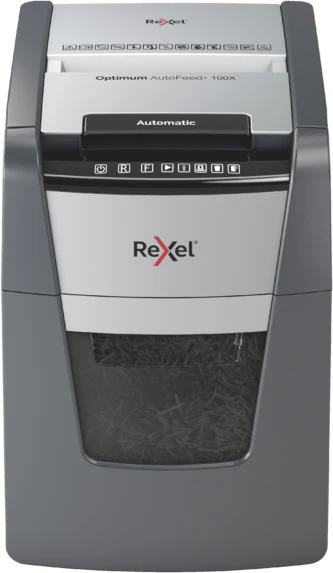 REXEL Destructeur de documents Optimum AF+ 100X, P-4