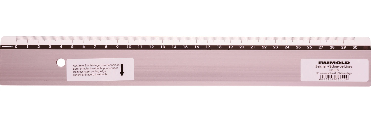 RUMOLD Zeichen-Schneidelineal 30cm (659/30)