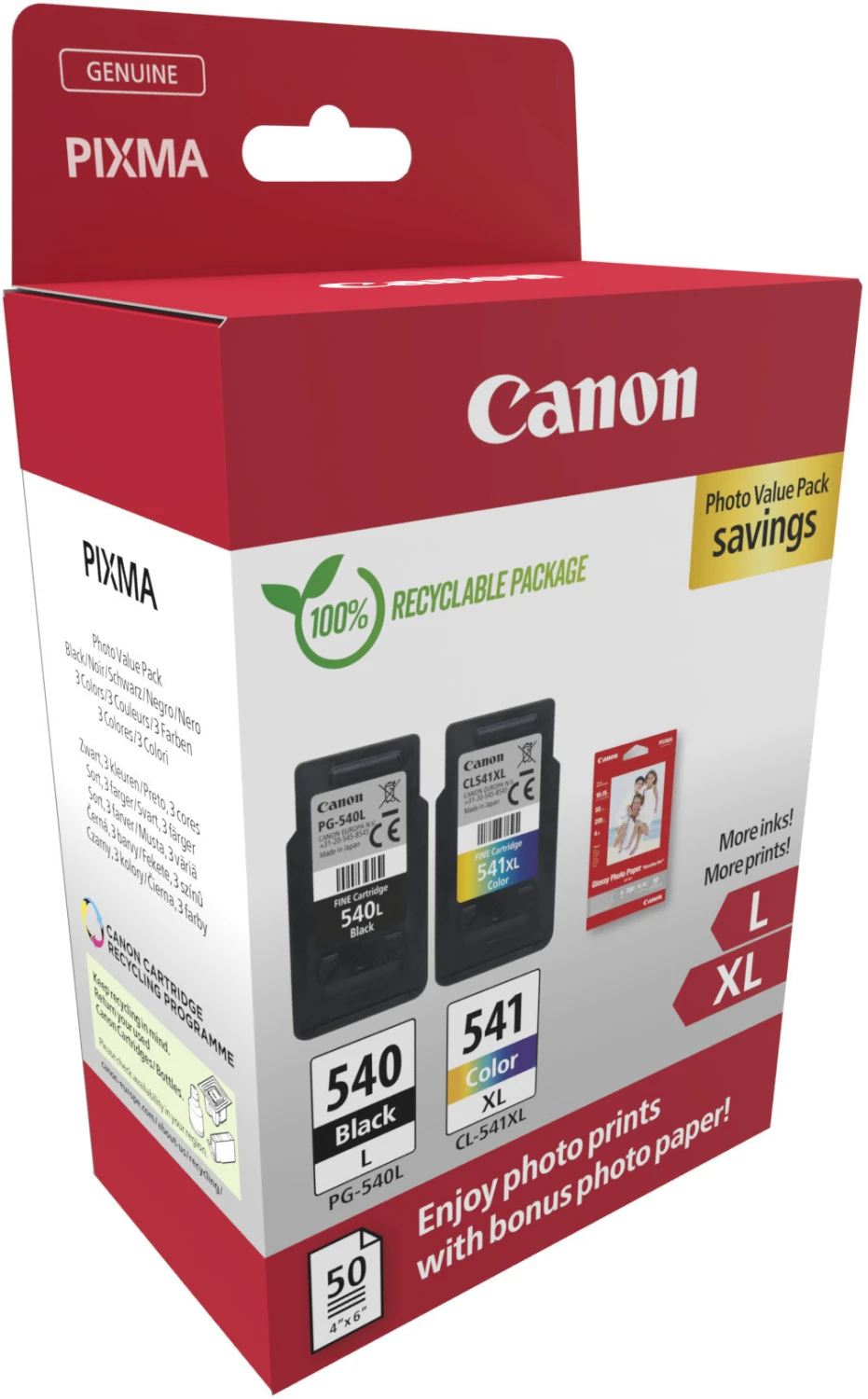 CANON Photo Value Pack L/XL CMYBK