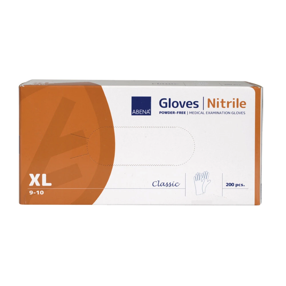 ABENA Gants en nitrile Classic taille XL, 200 pièces