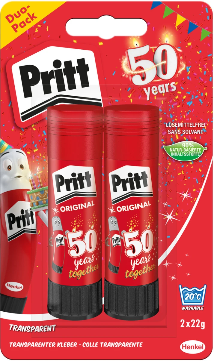 PRITT Bâtons de colle 2x22g