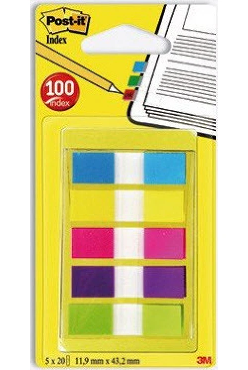 POST-IT Marque-pages Index Mini 5 x 20 feuilles