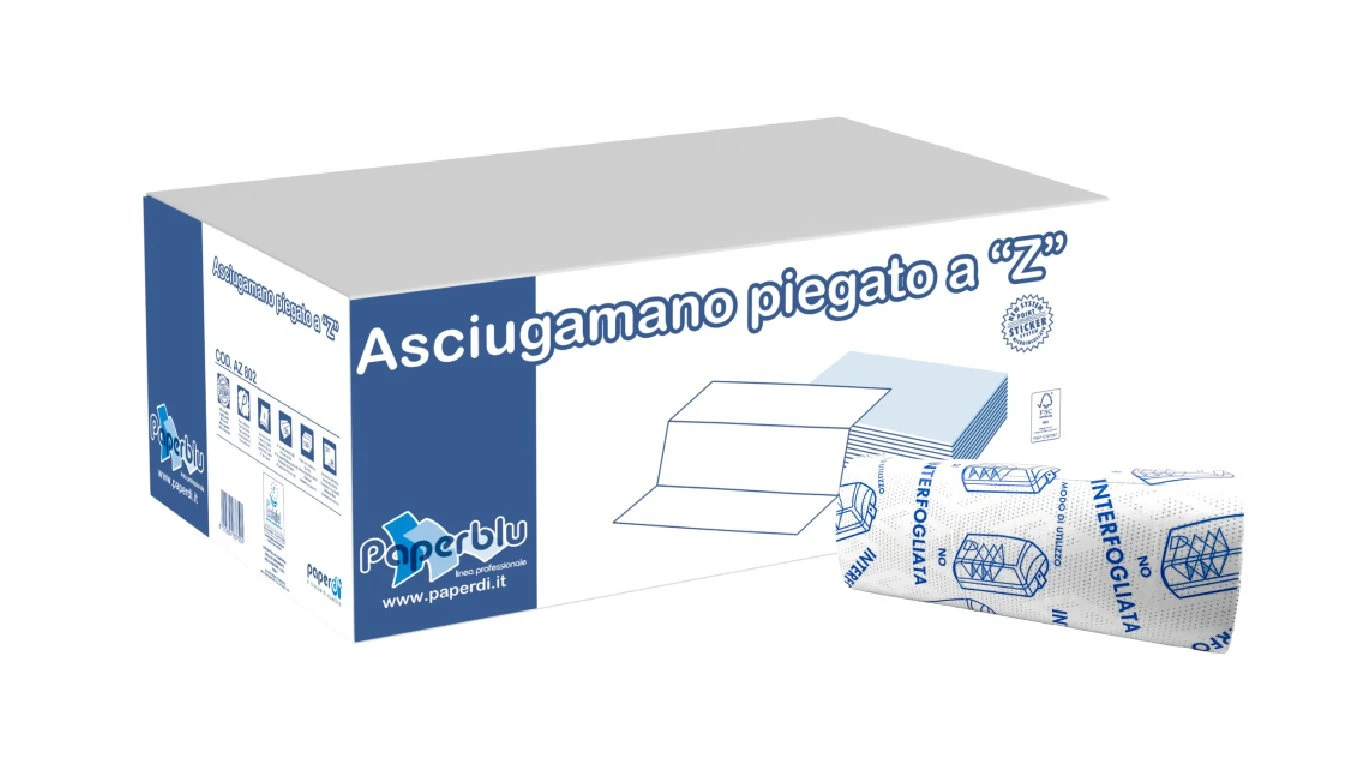 PAPERBLU Papierhandtücher Z-Falz, 2-lagig, hochweiss