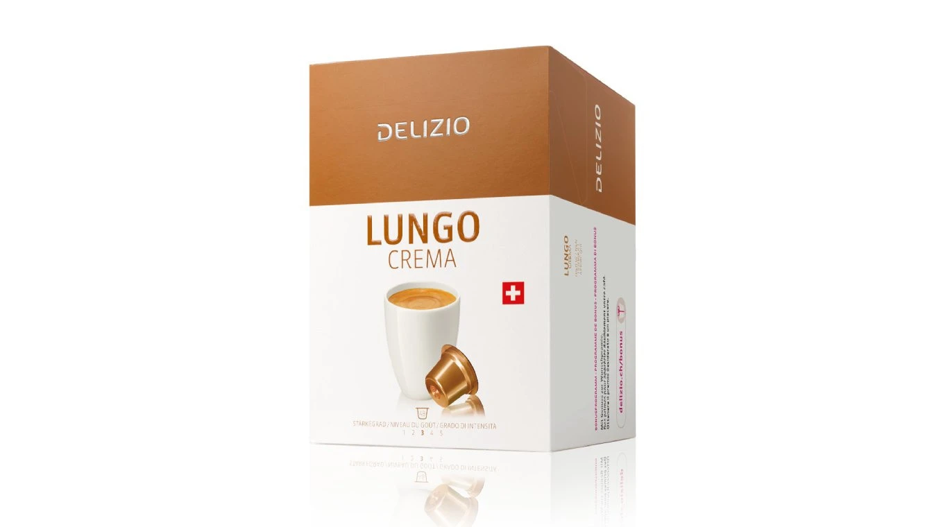 DELIZIO Kaffeekapseln Lungo Crema 48 Stück