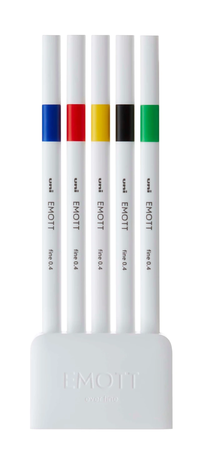 UNI-BALL Fineliner Emott 0.4mm - 5 pcs.