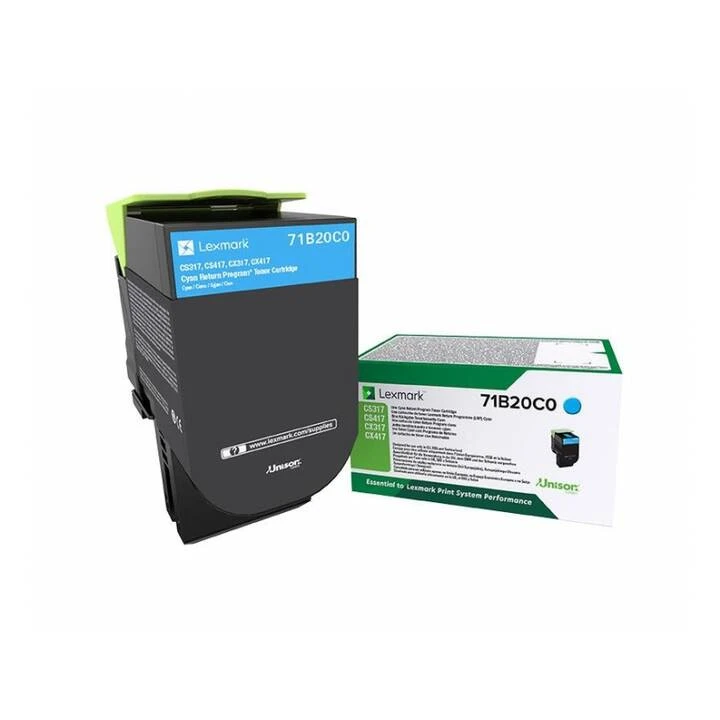 LEXMARK 3.5K Return Program Toner cyan (CS/CX417) 71B2HC0