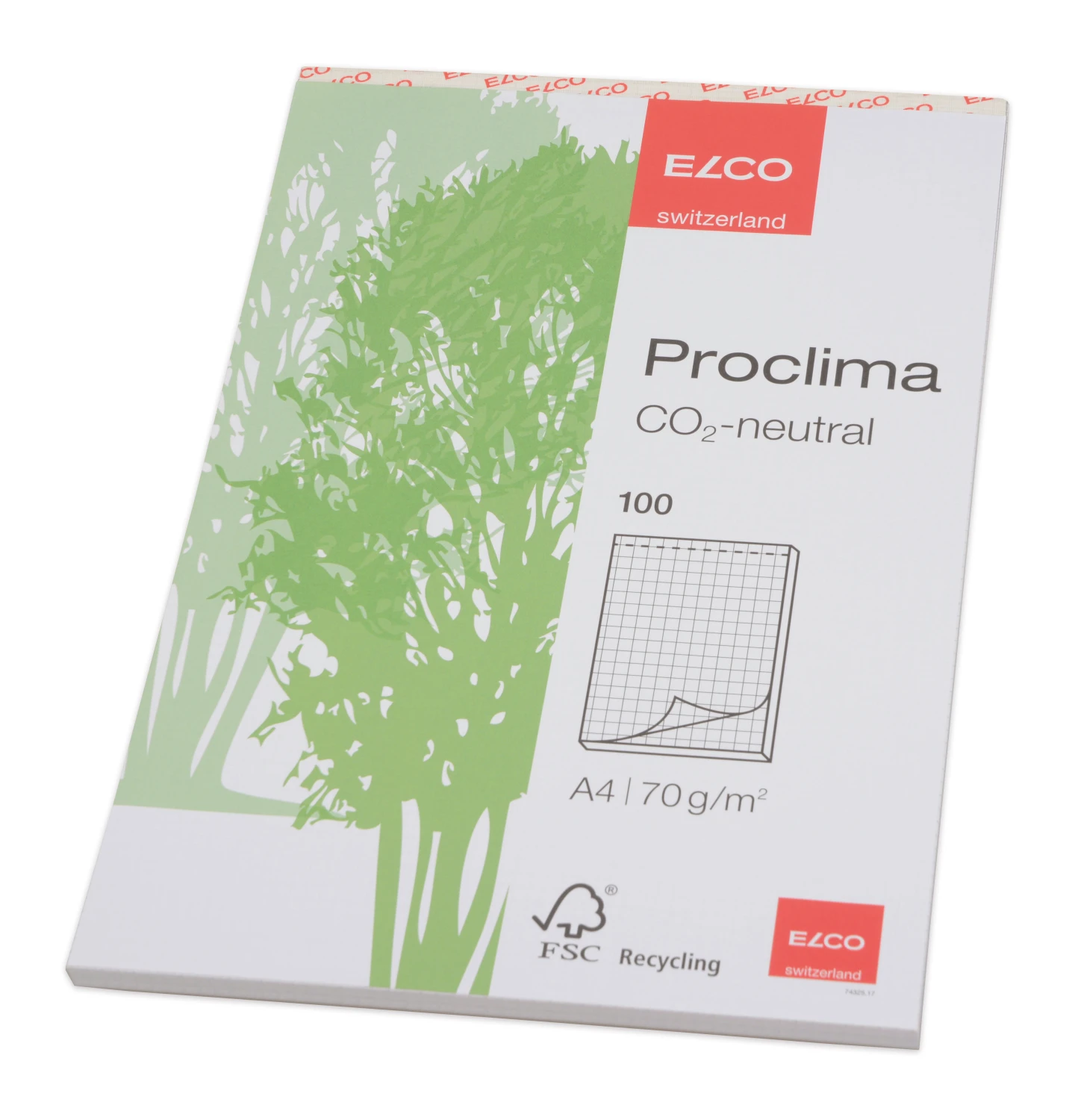 ELCO Schreibblock Proclima A4 70 g/m2 - kariert