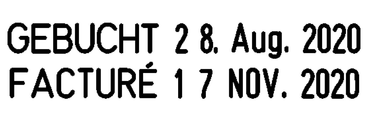 Datum- und Wortbandstempel Trodat 5117 Deutsch