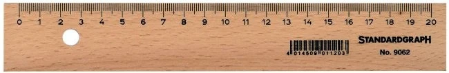 DUX Règle bois 20cm