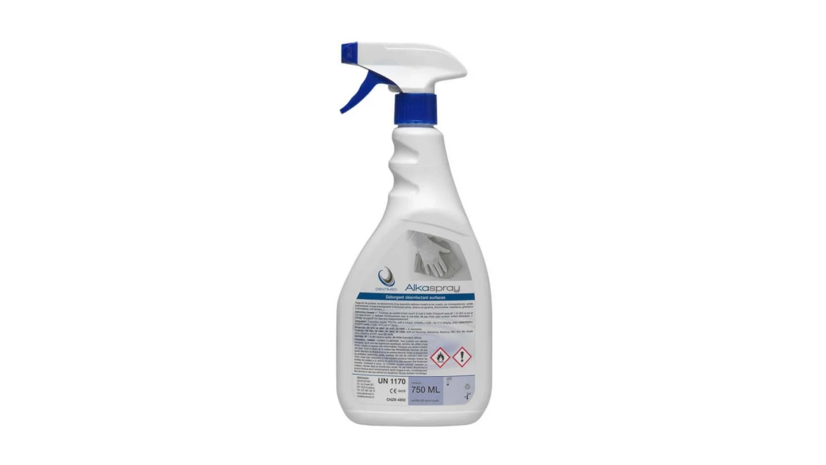 DENTIMED Désinfectant de surface Alkaspray vaporisateur 750 ml