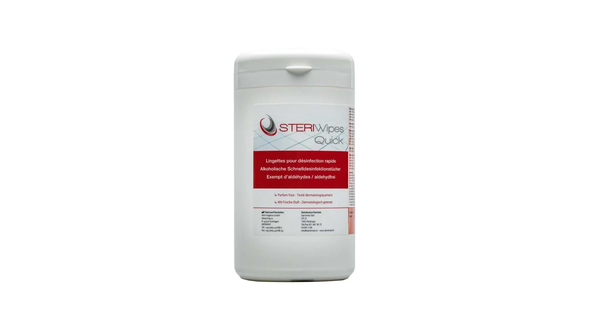 DENTIMED Flächendesinfektionstücher Steriwipes Quick 6 x 200 Stück