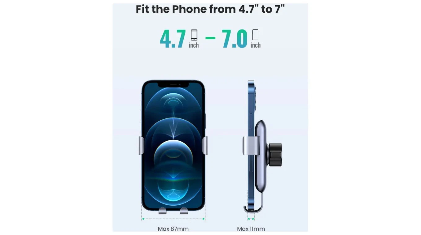 UGREEN Round Air Vent Gravity Support pour smartphone