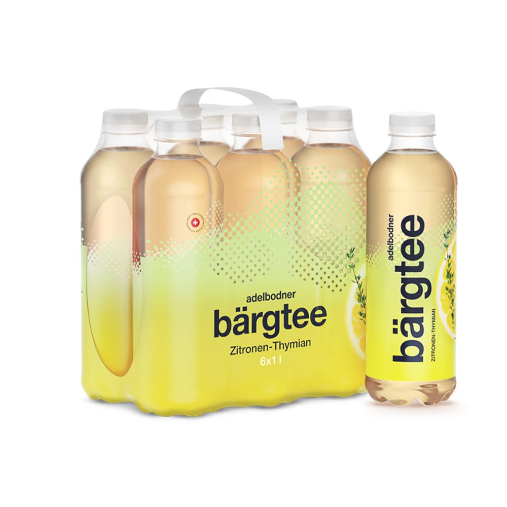 ADELBODNER Thé de montagne citron-thym 6 x 1 litres