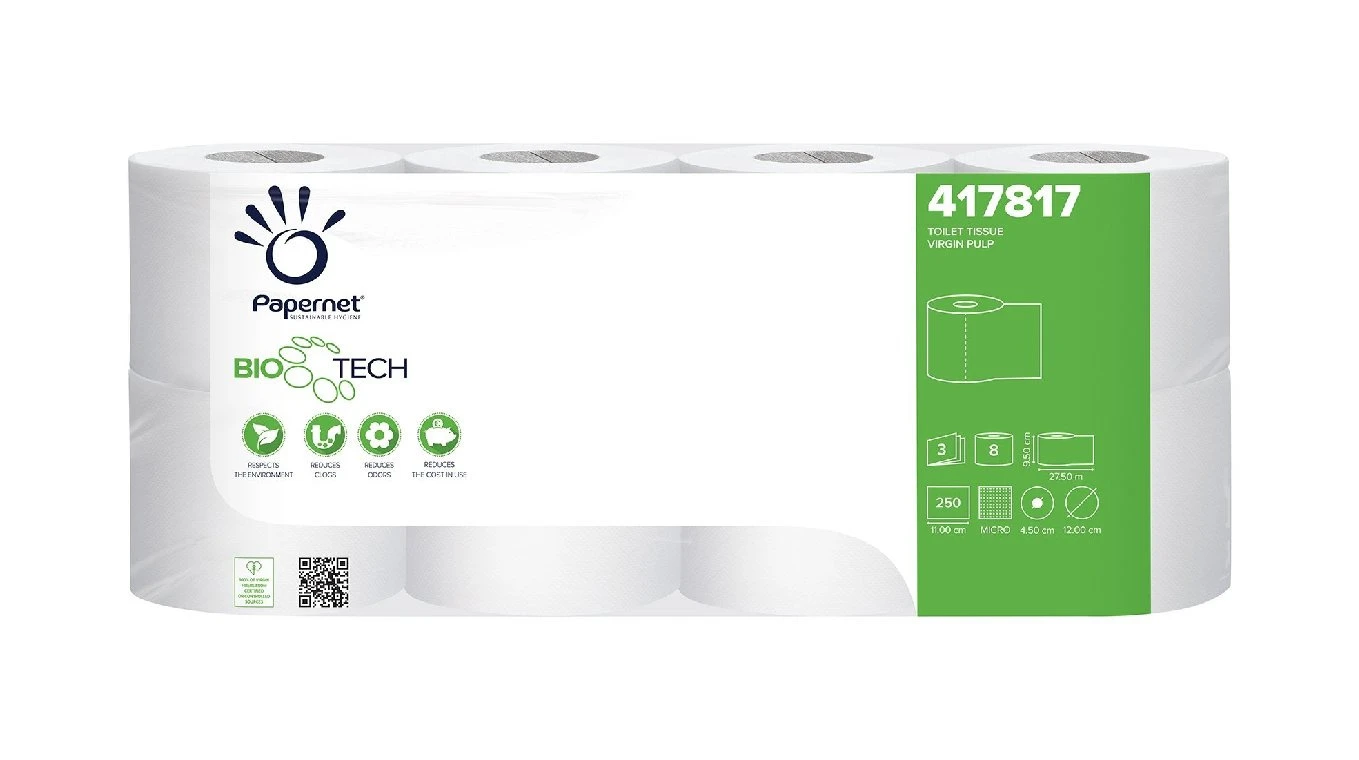 PAPERNET WC-Papier BioTech 3-lagig, 56 Rollen