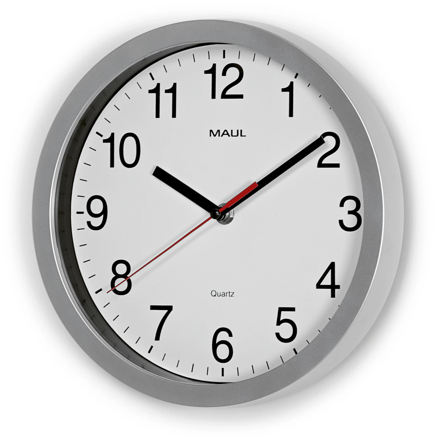 Horloge mur.MAULrun 25 argent