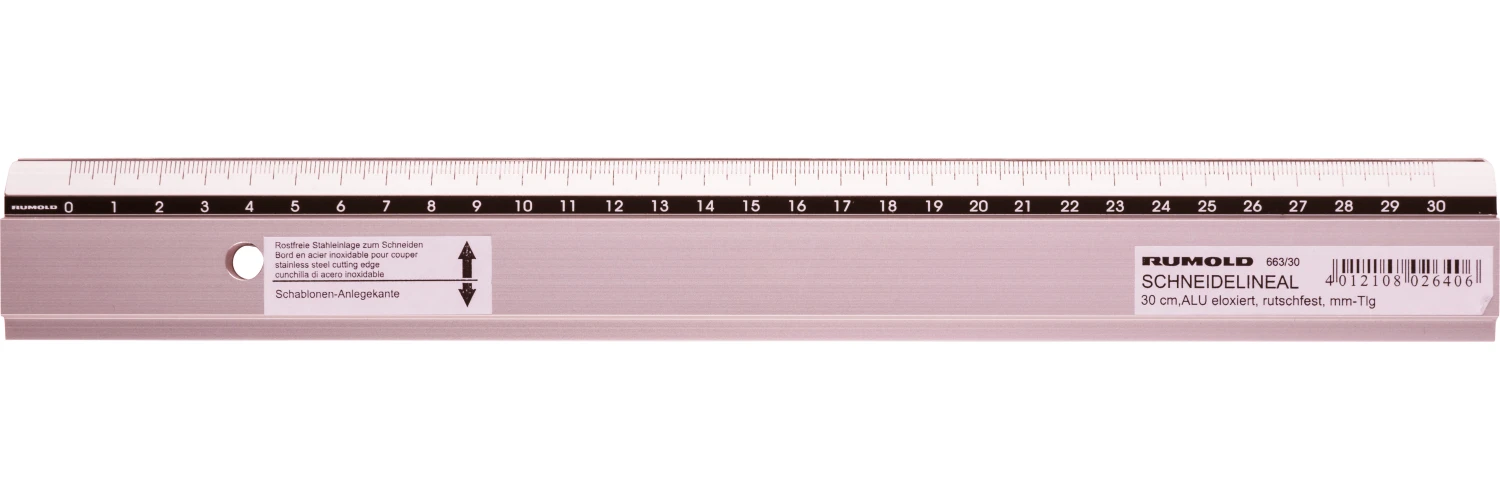 RUMOLD Zeichen-Schneidelineal 30cm (663/30)
