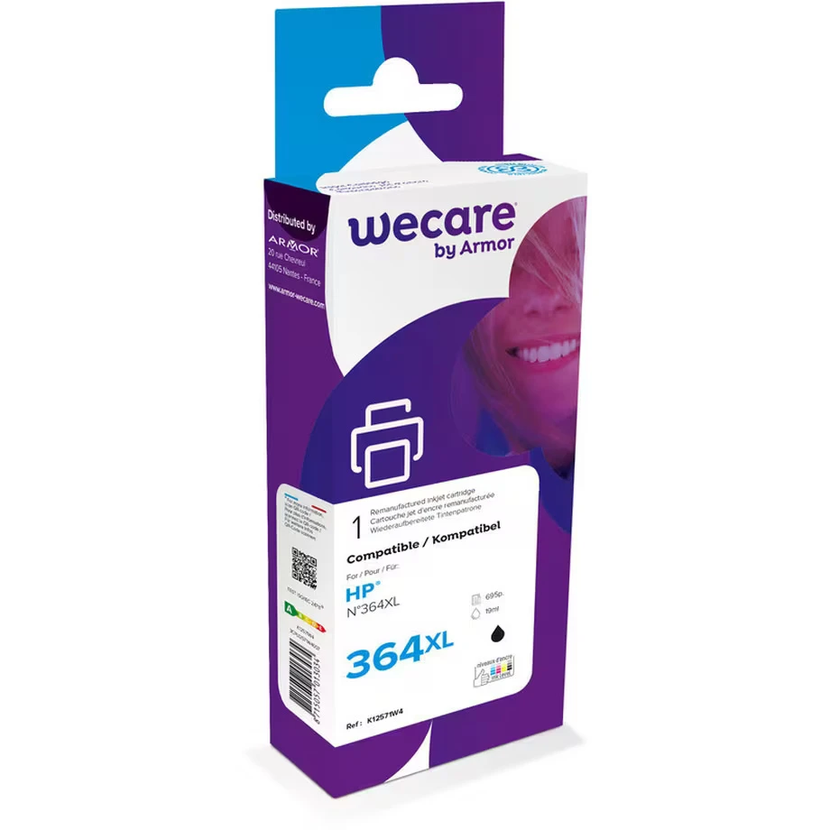 WECARE Tinte 364XL rebuilt schwarz CN684EEWE