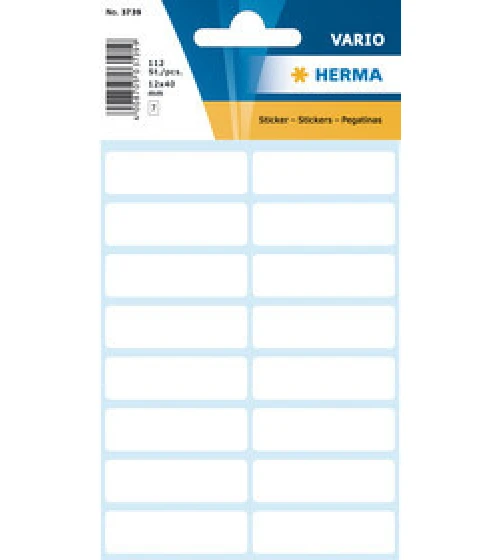 Etiketten Vario 13x40mm weiss