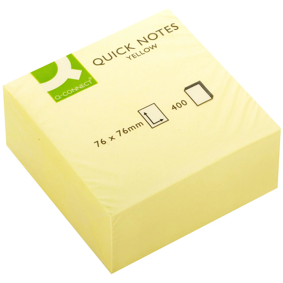 Q-CONNECT Cube de notes adhésives 400 feuilles