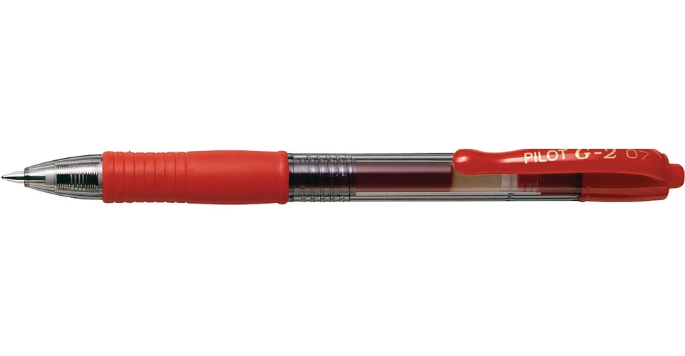 PILOT Gelschreiber G-2 0.4 mm, Schreibfarbe rot