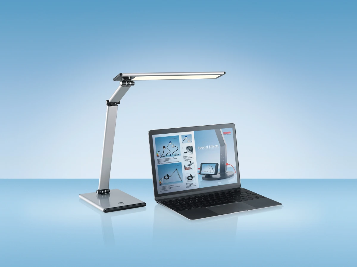 HANSA LED Slim, lampe de travail, space-argent, 7 W,