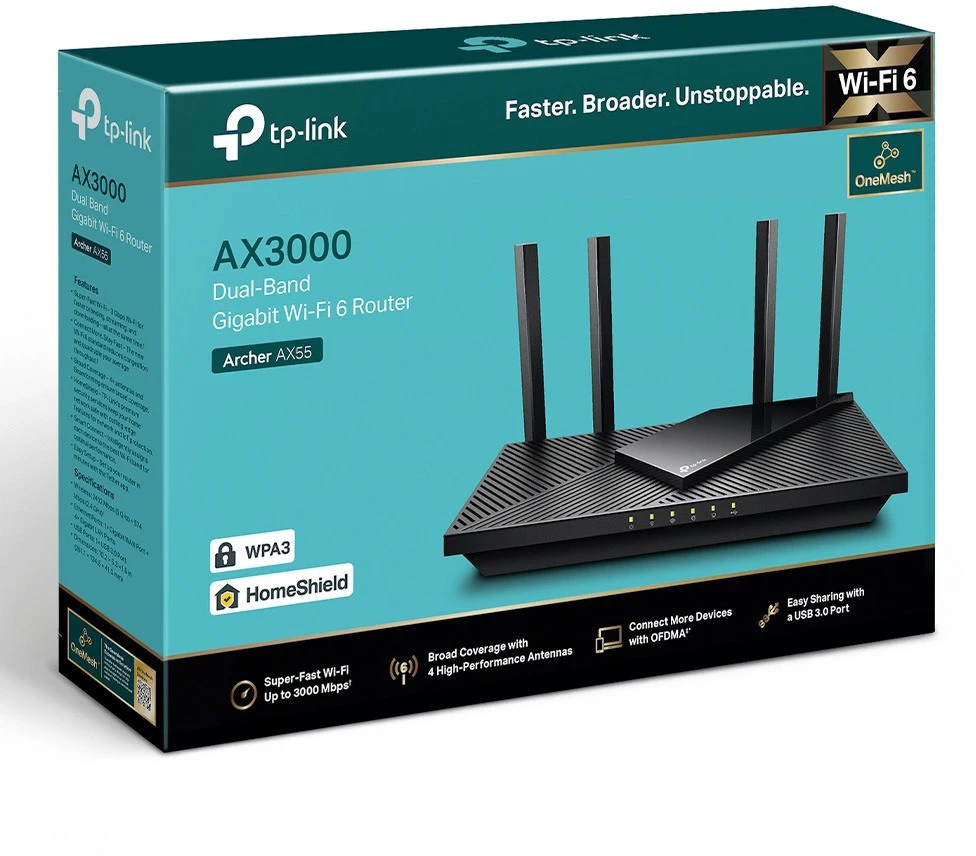 TP-LINK Archer AX50 Dual Band Gigabit Wi-Fi 6-Router