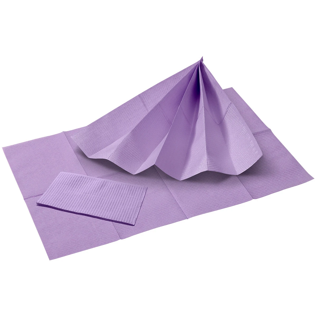 Serviettes pour patients 33 x 45 cm, lilas, paquet de 50 pièces