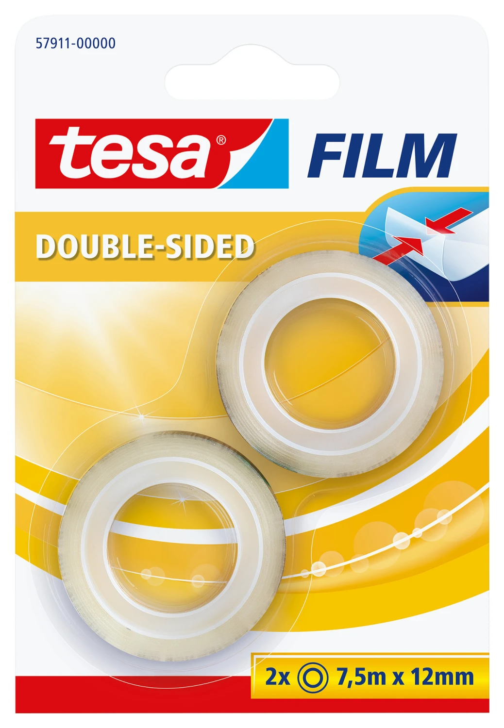 TESA Klebeband Tesafilm 12 mm x 7.5 m - 2 Stk.