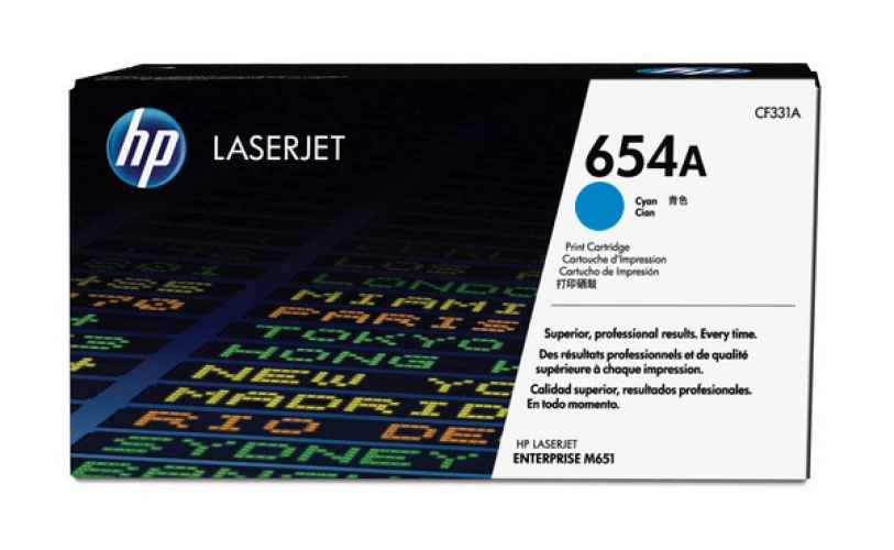 HP 654A Cartouche toner cyan