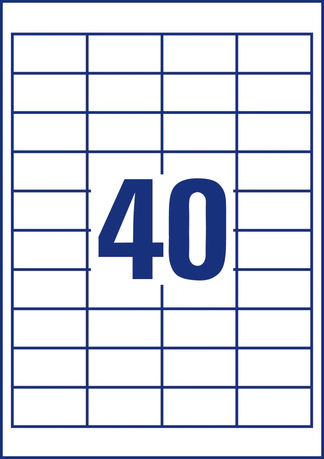 AVERY ZWECKFORM 4780 Etiketten, 48.5 x 25.4 mm, 25 + 5 Blatt