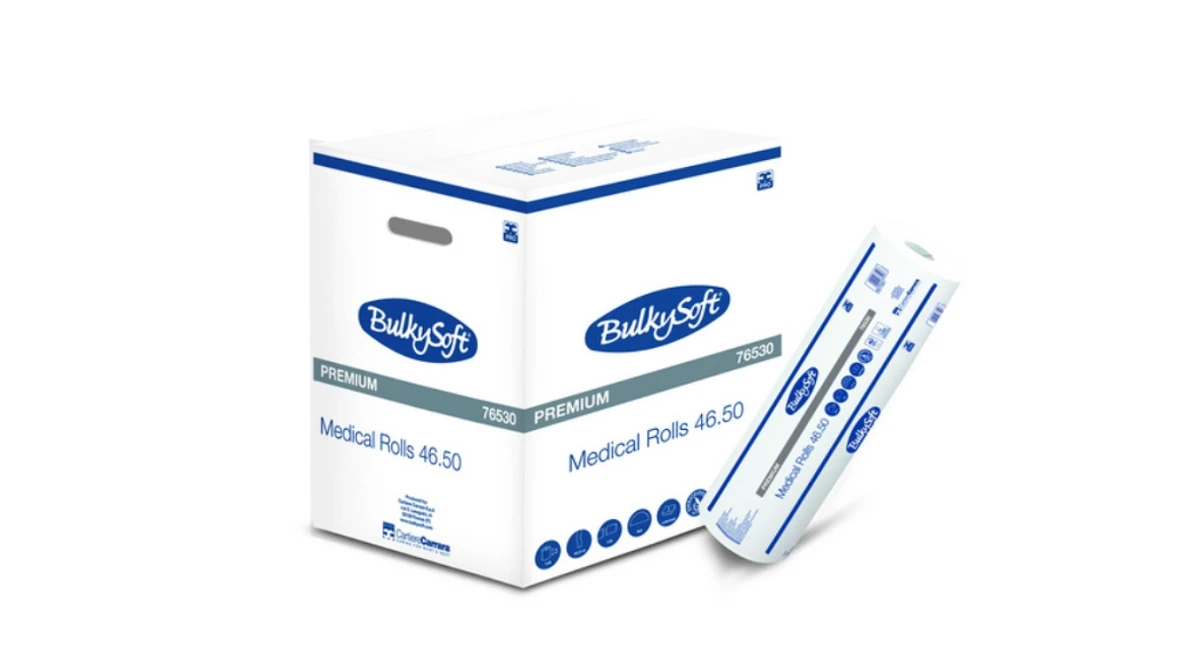 BULKYSOFT Rouleau de consultation Premium 2 couches, 50 cm x 46 mc, 9 rouleaux