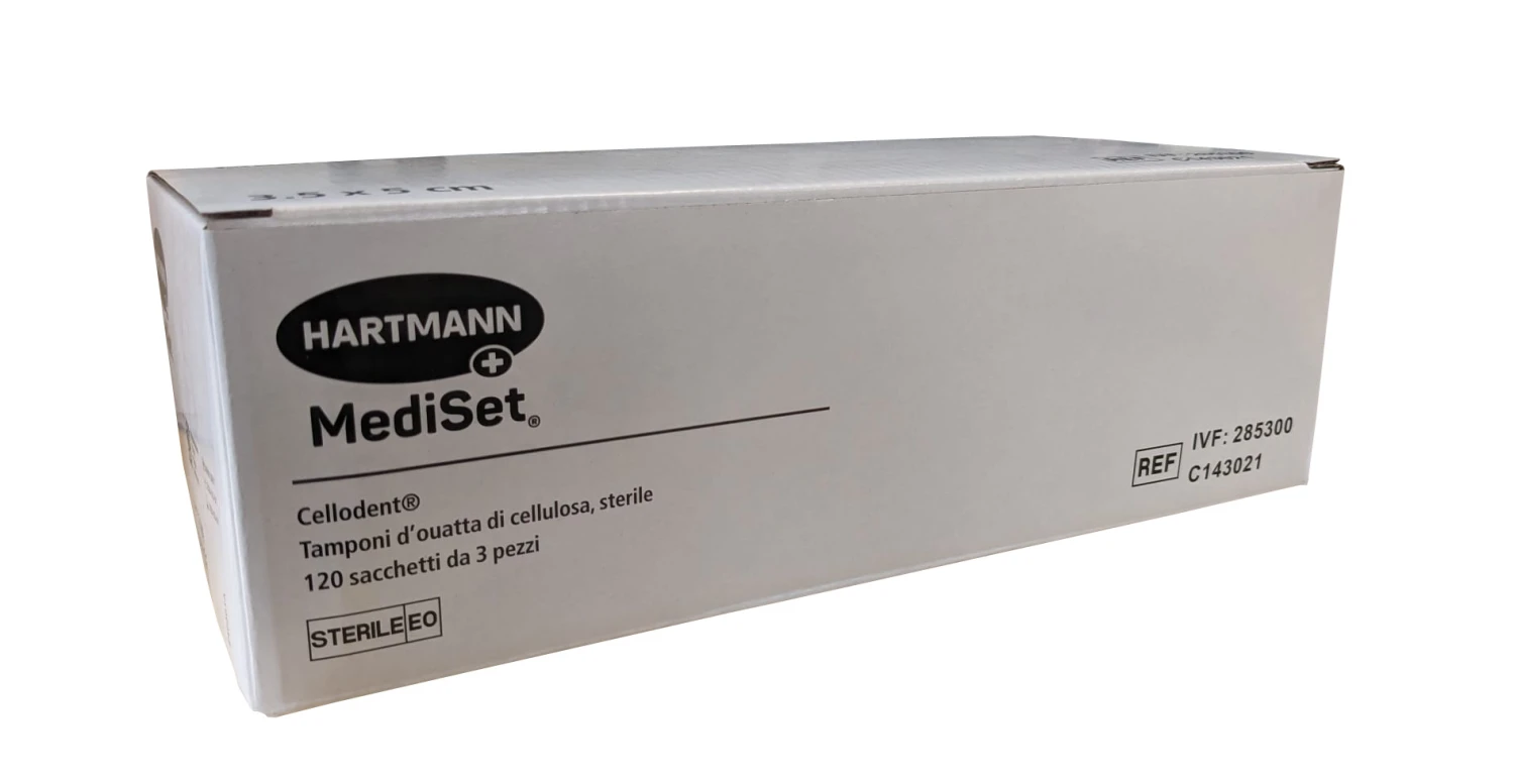 MEDISET Tampons d'ouate de cellulose Cellodent 120 x 3 pièces