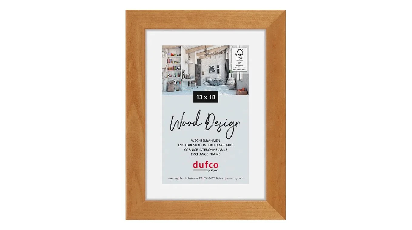 DUFCO "Toronto" Cadre photo en bois massif 15 x 21 cm