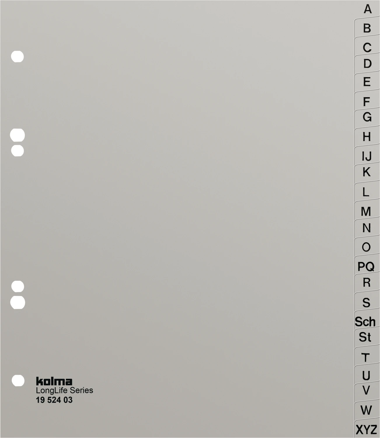 KOLMA Répertoire Superstrong XL A - Z