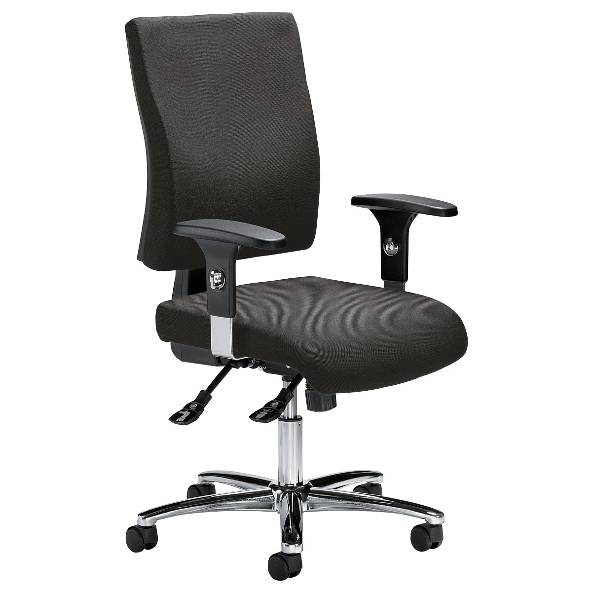 Chaise de bureau Comfort R Deluxe avec accoudoirs, anthracite