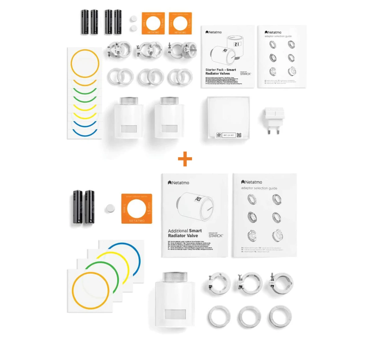 Netatmo 3x Smarte Heizkörperthermostate + Hub