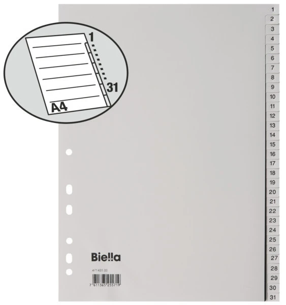 BIELLA Répertoire de chiffres 1 - 31